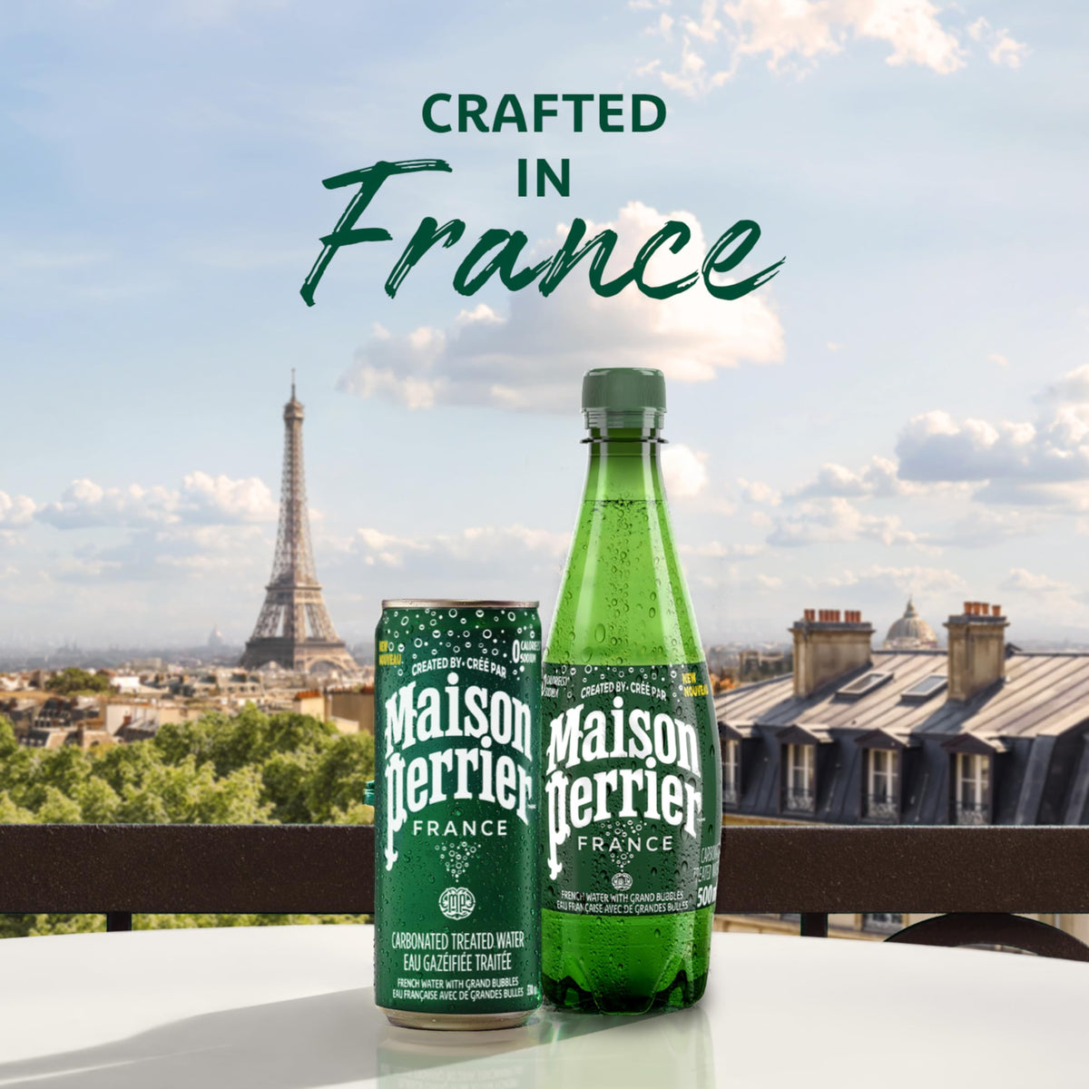 Maison Perrier Unflavoured Sparkling Water, 24 x 500 ml