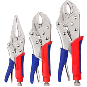 WORKPRO 3-Piece Locking Pliers Set, 10-Inch, 7-Inch, 6-1/2-Inch