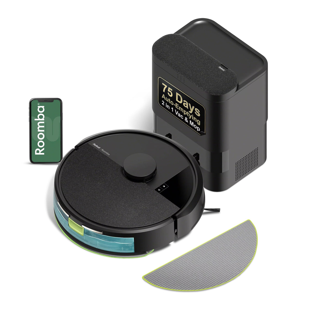 iRobot Roomba 105X Robot Vacuum and Mop Combo, AutoEmpty Dock