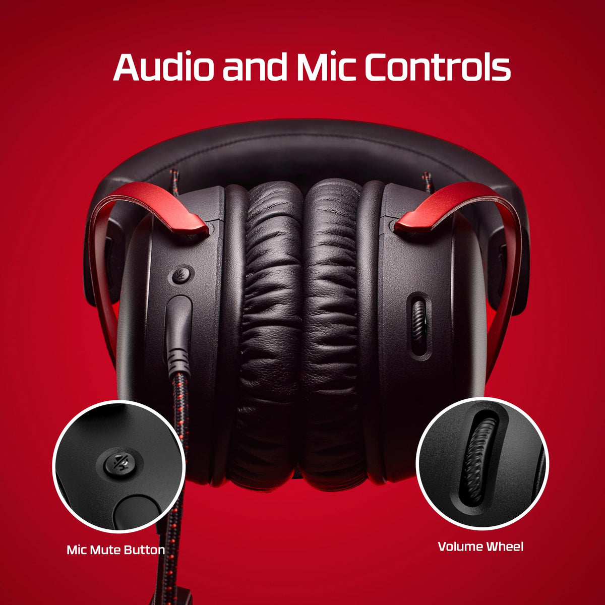HyperX Cloud III Wired Gaming Headset, Black/Red