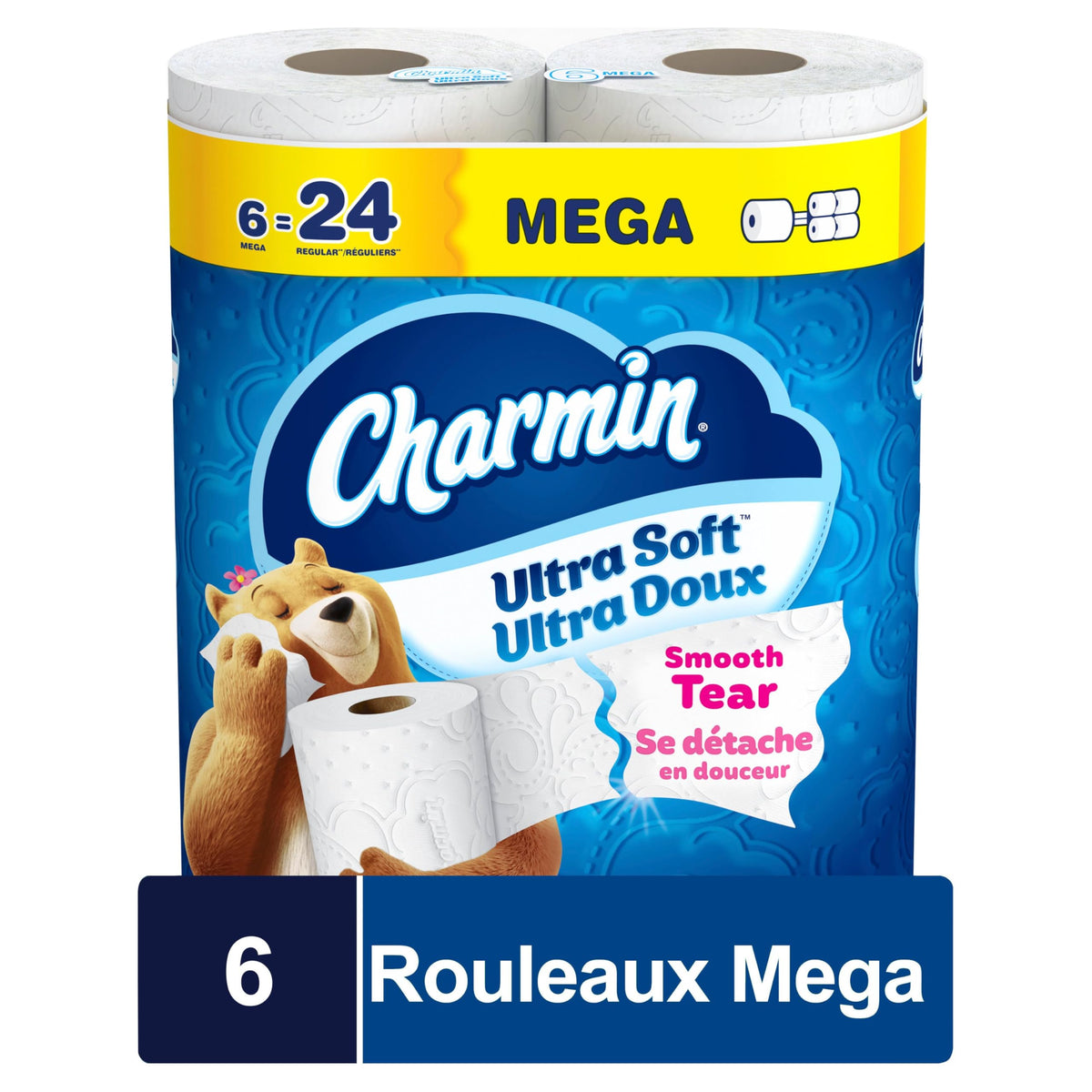 Charmin Ultra Soft Toilet Paper, 18 Mega Rolls