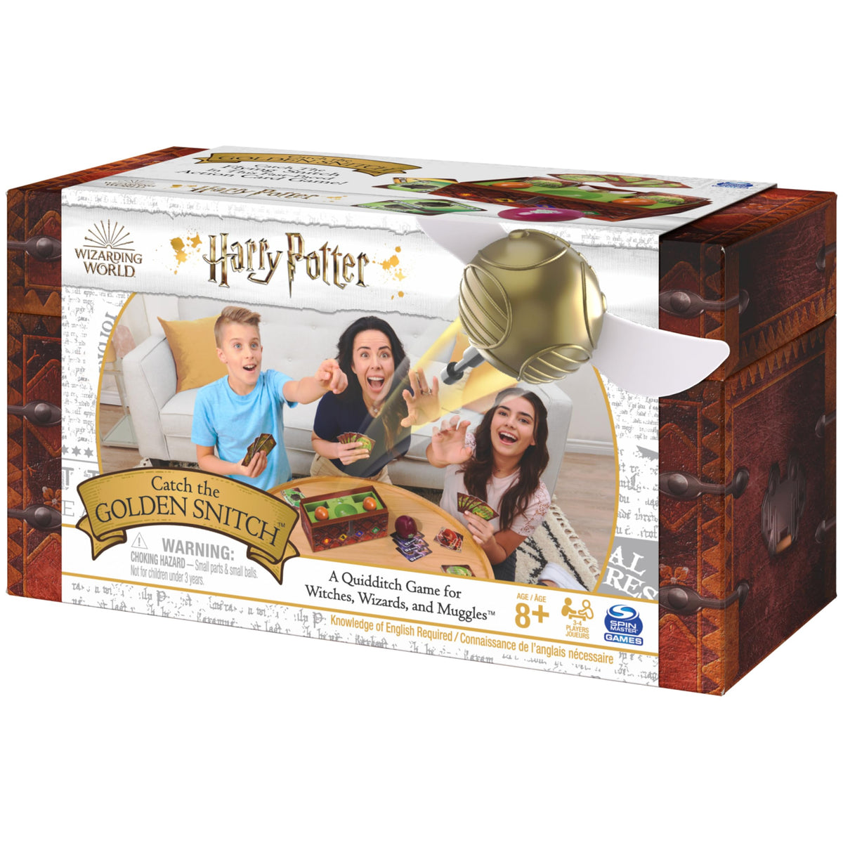 Harry Potter Catch the Golden Snitch Quidditch Board Game, Ages 8+