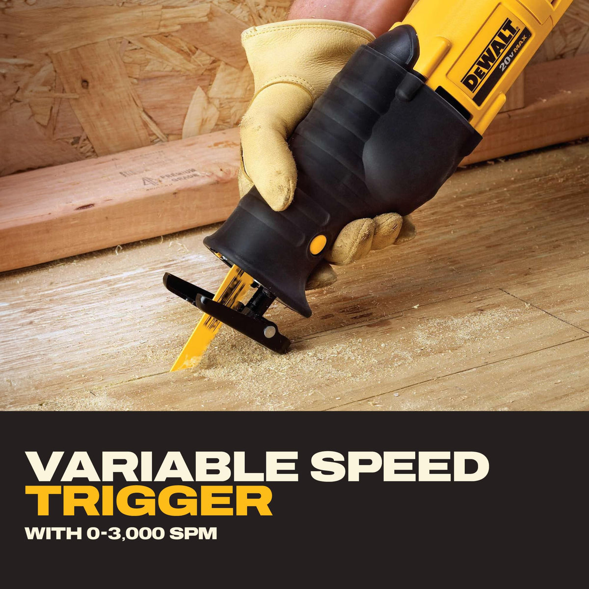 DEWALT 20V MAX Reciprocating Saw, Tool Only, DCS380B