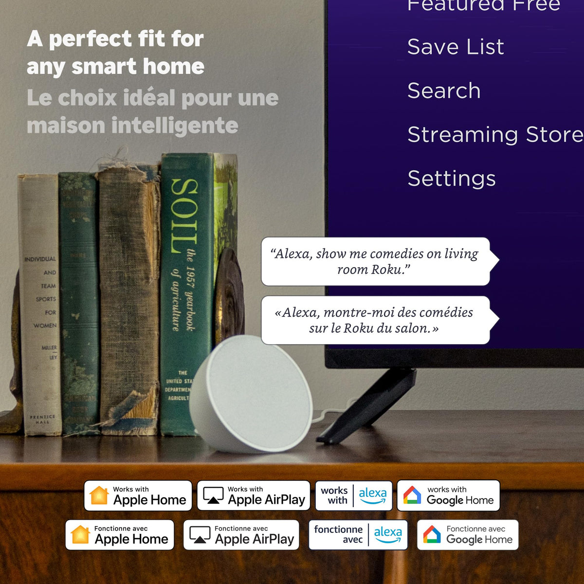 Roku Streaming Stick Plus 4K HDR with Voice Remote (2025)