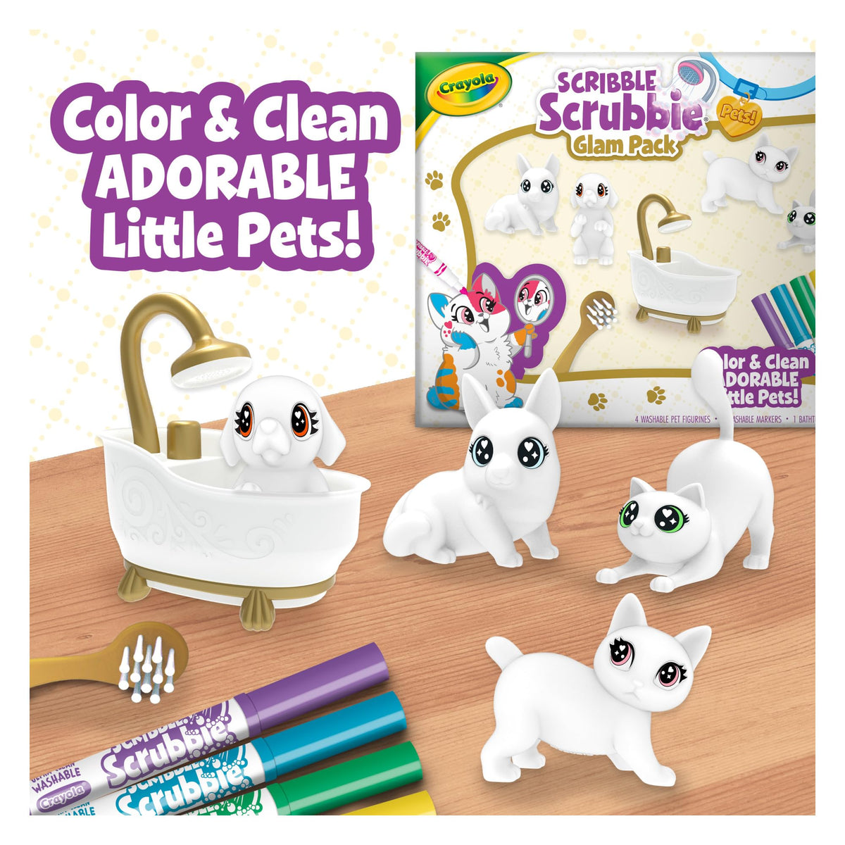 Crayola Scribble Scrubbie Pets Tub Playset
