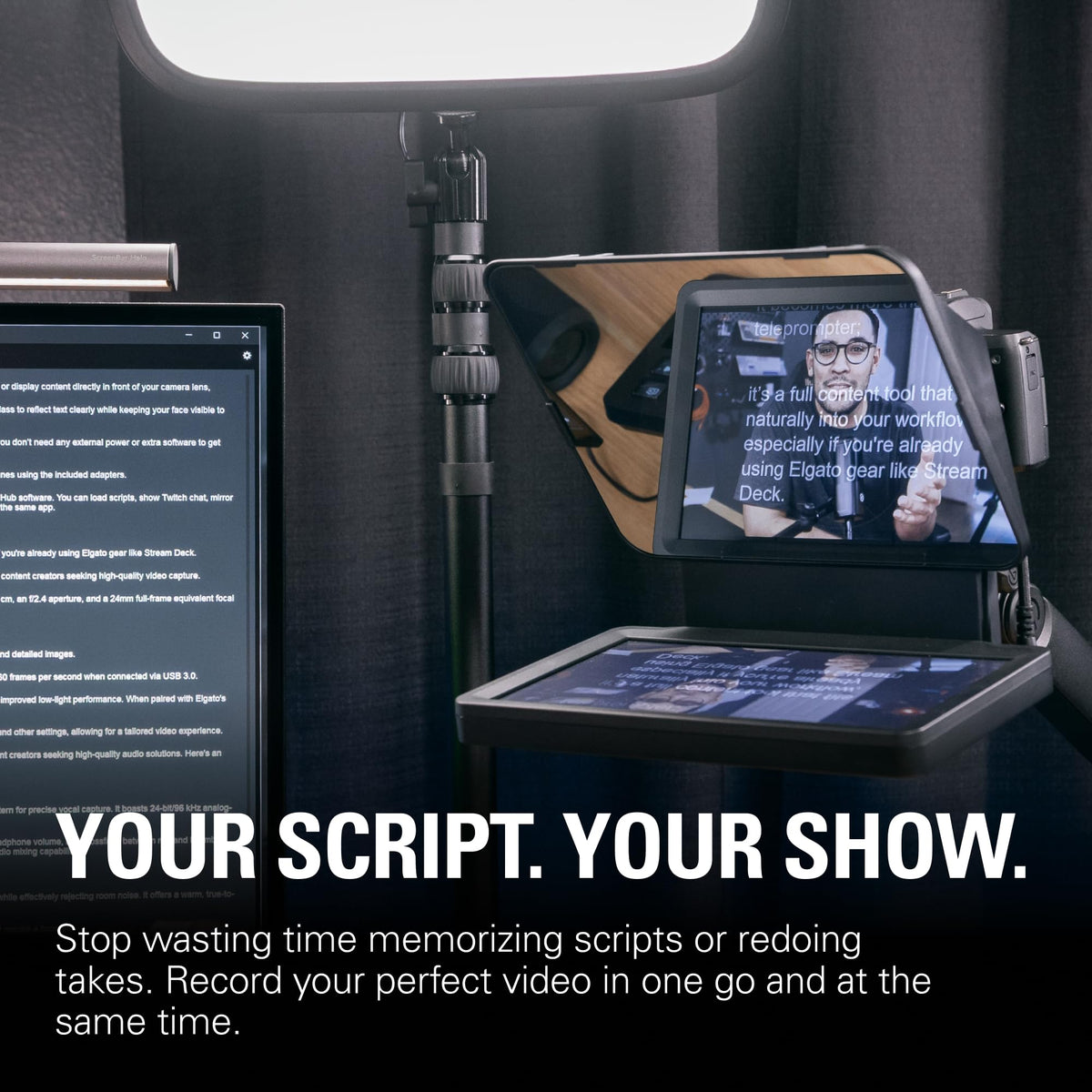 Elgato Prompter, Teleprompter with Built-in Screen