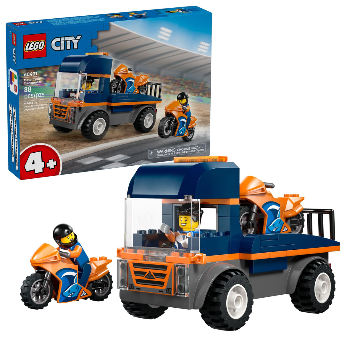 LEGO City Motorcycle Transporter, 60491
