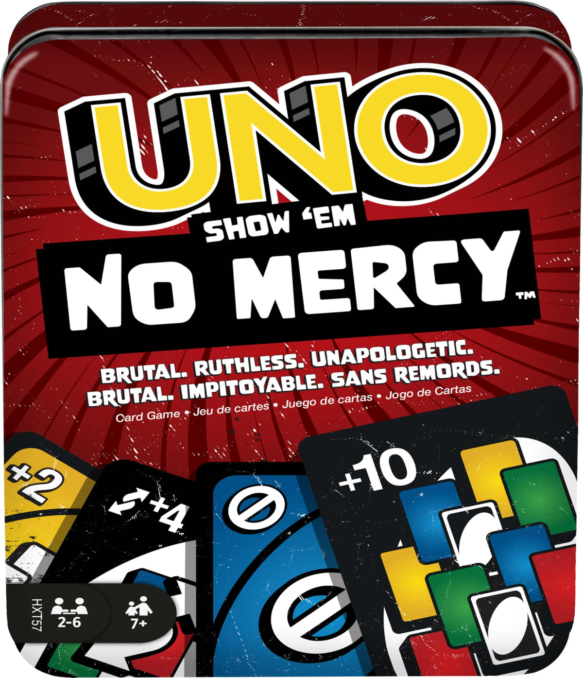 Mattel Games UNO Show 'em No Mercy Card Game in Tin