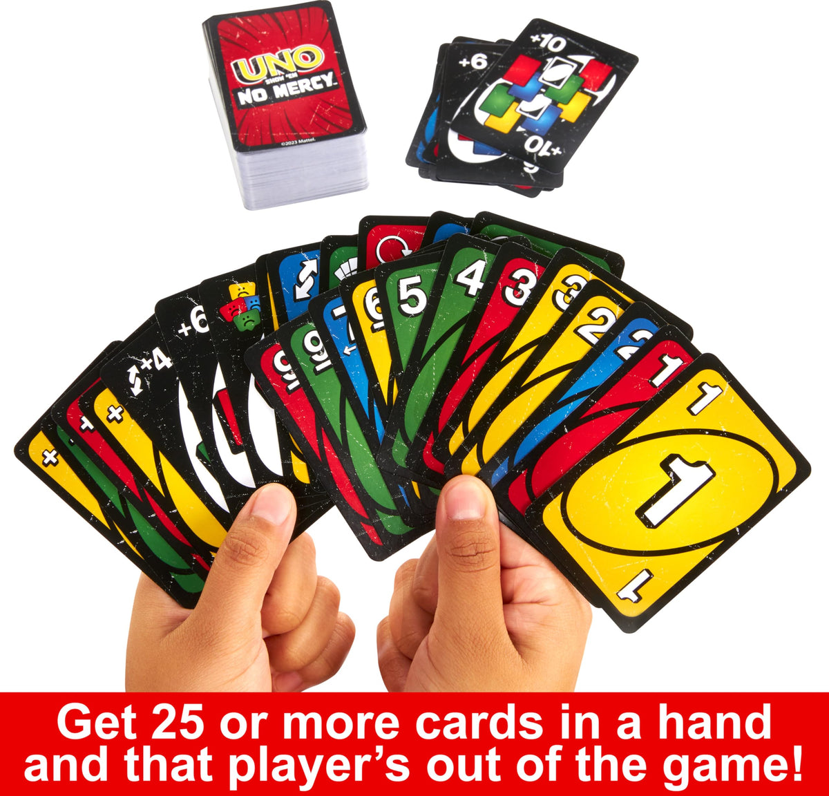 Mattel Games UNO Show 'em No Mercy Card Game in Tin