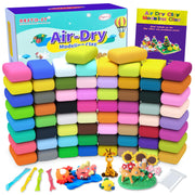 Aestd-ST Air Dry Modelling Clay Kit, 66 Colours