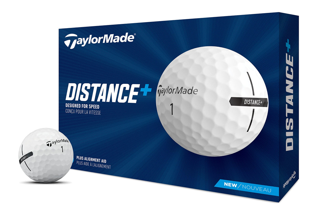 TaylorMade Distance+ Golf Balls, 1 Dozen