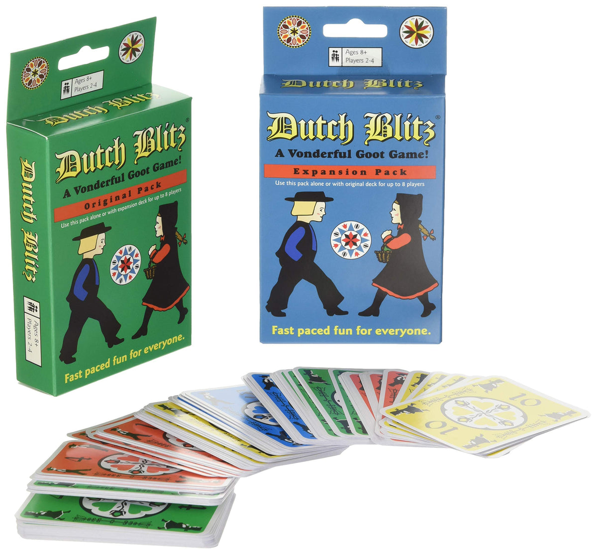 Dutch Blitz Original and Expansion Pack Card Game Set