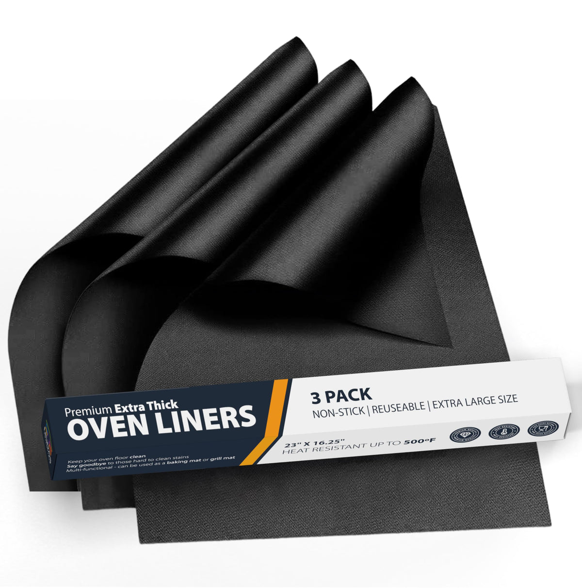 Heavy Duty Oven Liners, 16.25 x 23 in, 3 Pack