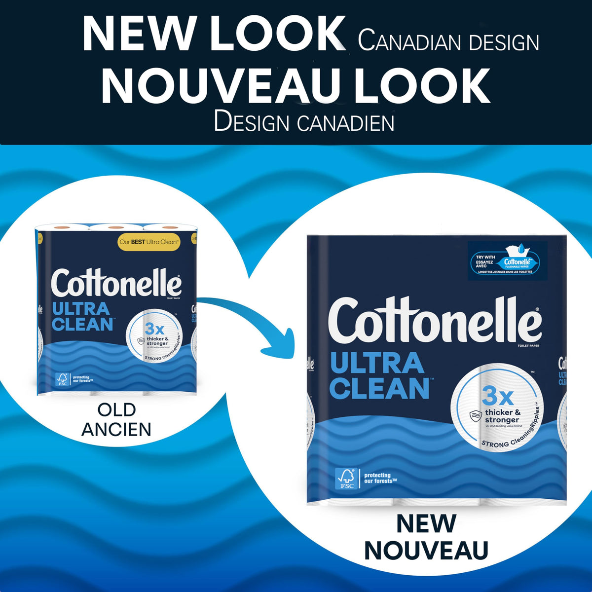 Cottonelle Ultra Clean Toilet Paper, 24 Mega Rolls = 96 Regular Rolls