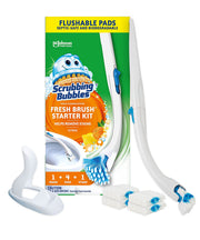 Scrubbing Bubbles Fresh Brush Toilet Cleaning Starter Kit, Citrus