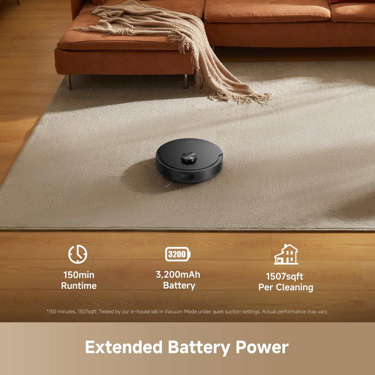 DREAME D20 Air Plus Robot Vacuum and Mop, 20,000 Pa, Black