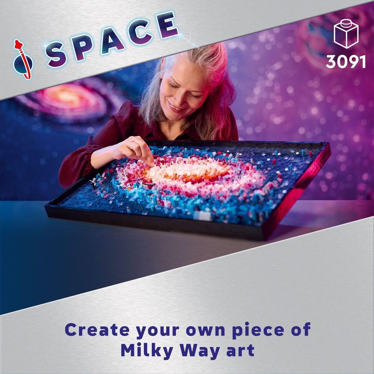 LEGO Art The Milky Way Galaxy Wall Art Building Set for Adults, 31212