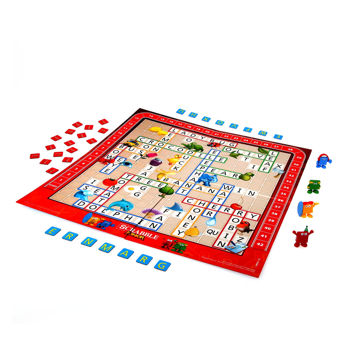 Hasbro Gaming Scrabble Junior Board Game, 2-4 Players, Ages 5+
