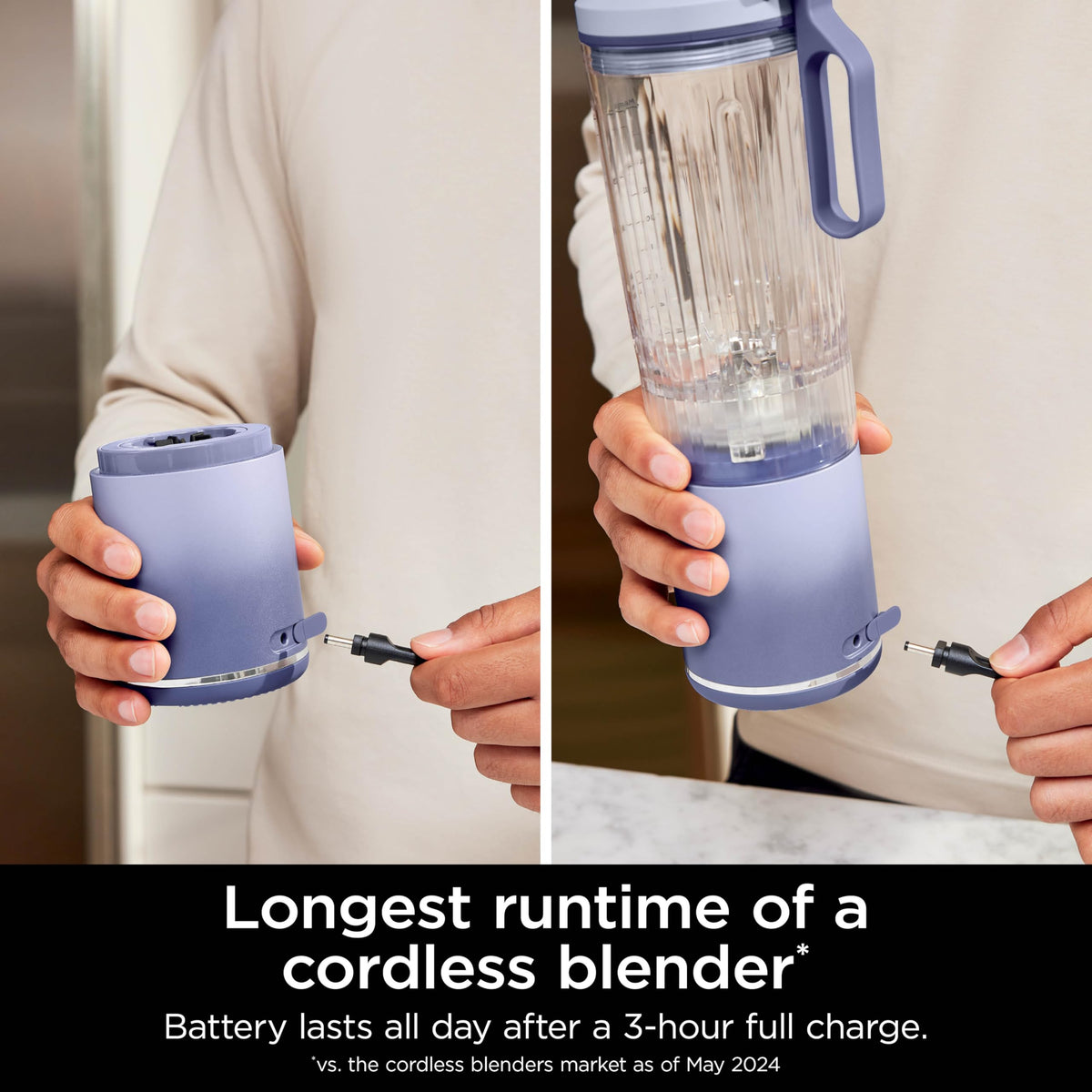 Ninja Blast Max Cordless Personal Blender, 22 oz, Lavender, BC251CLD