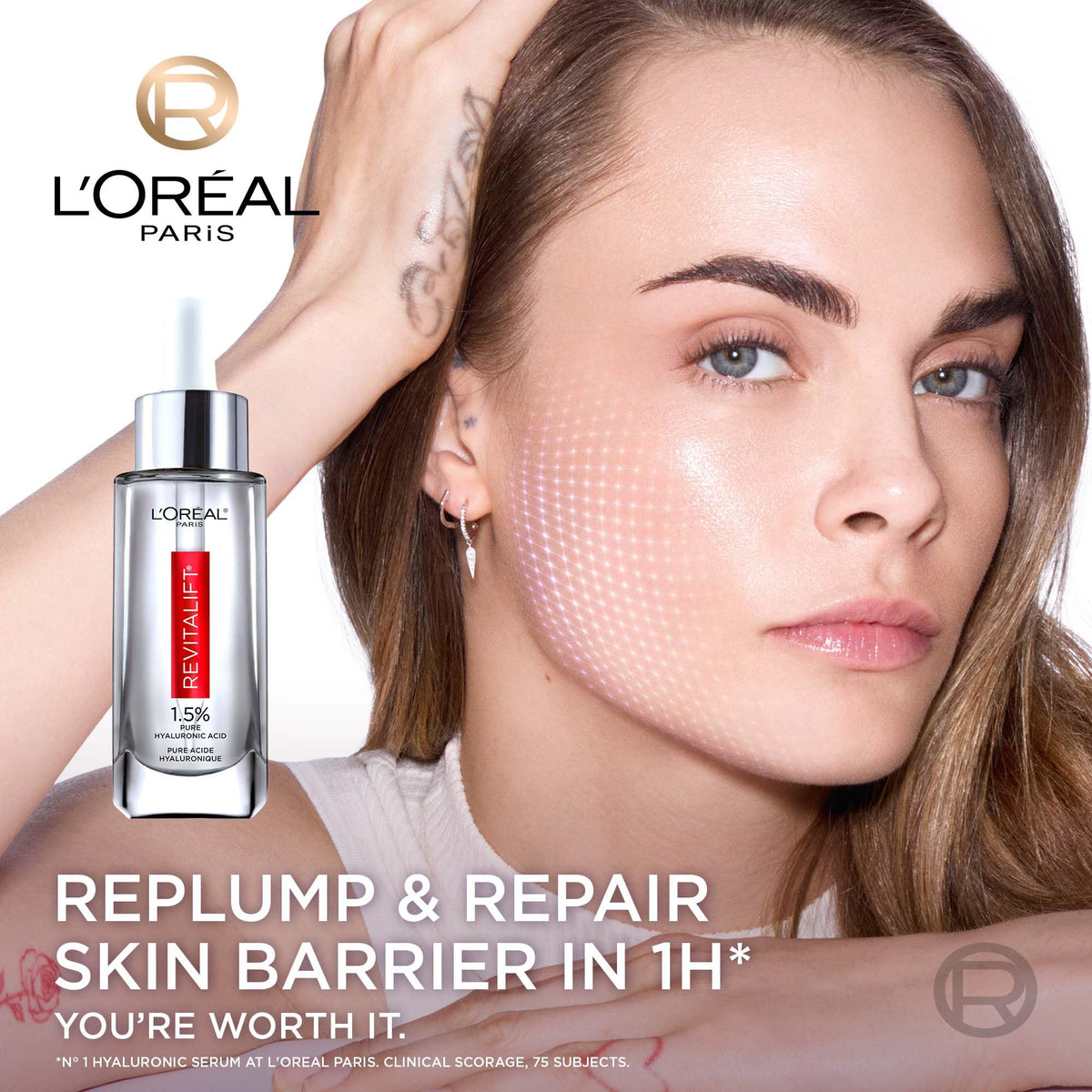 L'Oreal Paris Revitalift 1.5% Pure Hyaluronic Acid Serum, 30ml