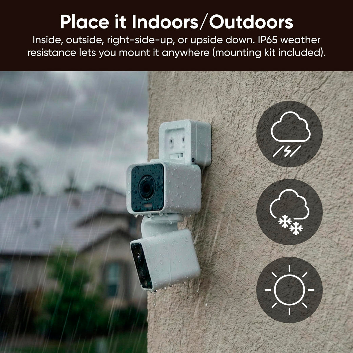 Wyze Pan Cam Duo 2K Indoor/Outdoor Security Camera, White