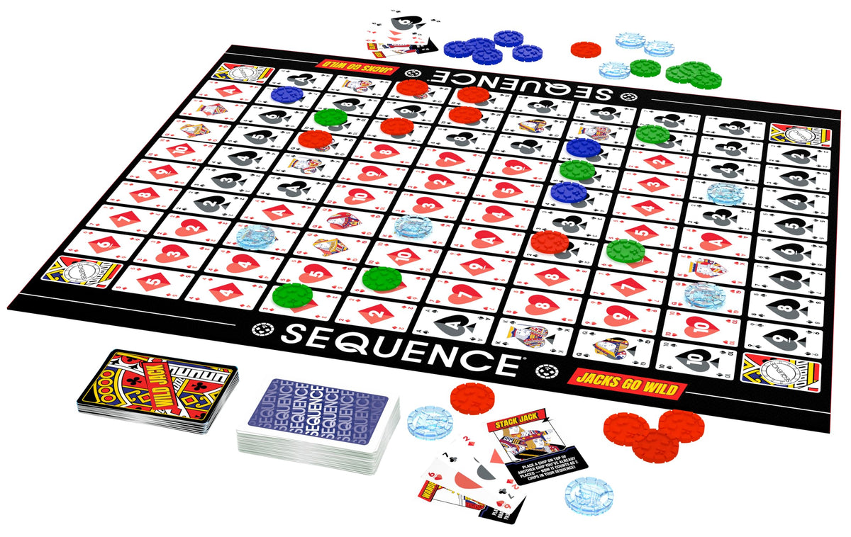 Goliath Sequence Jacks Go Wild! Strategy Board Game, 2-12 Players
