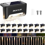 JACKYLED Solar Deck Lights, 16 Pack