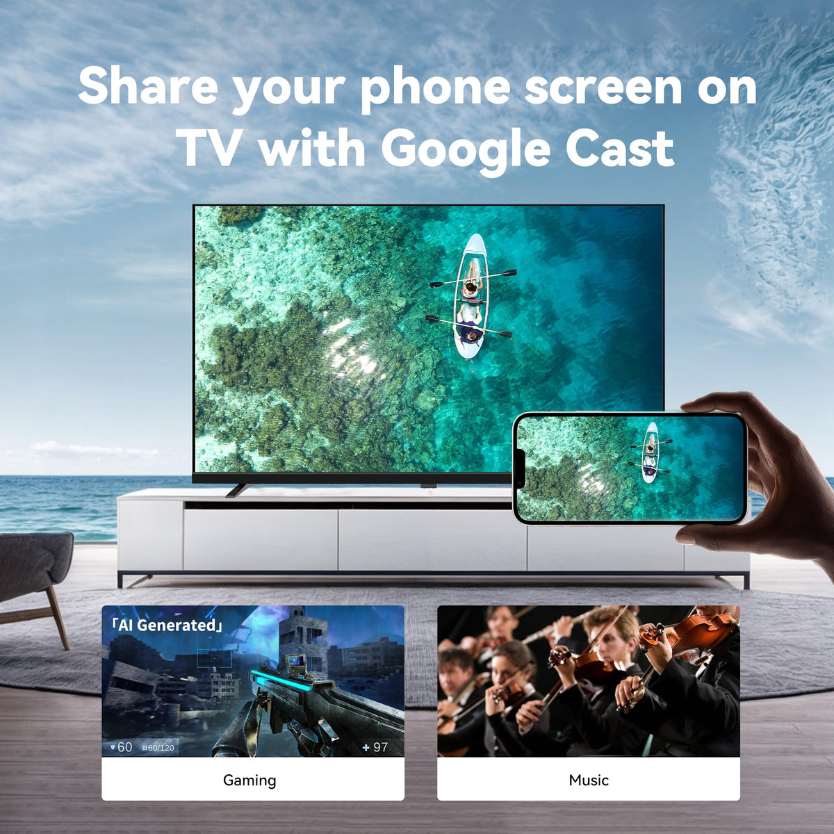 FPD CG40-P3 40" 1080p Google Smart TV