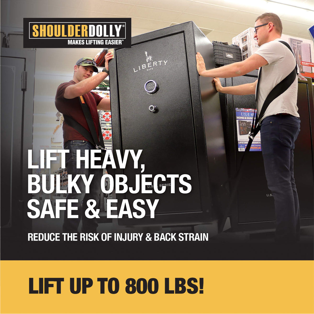 Shoulder Dolly Moving Straps for 2 Movers, LD1000