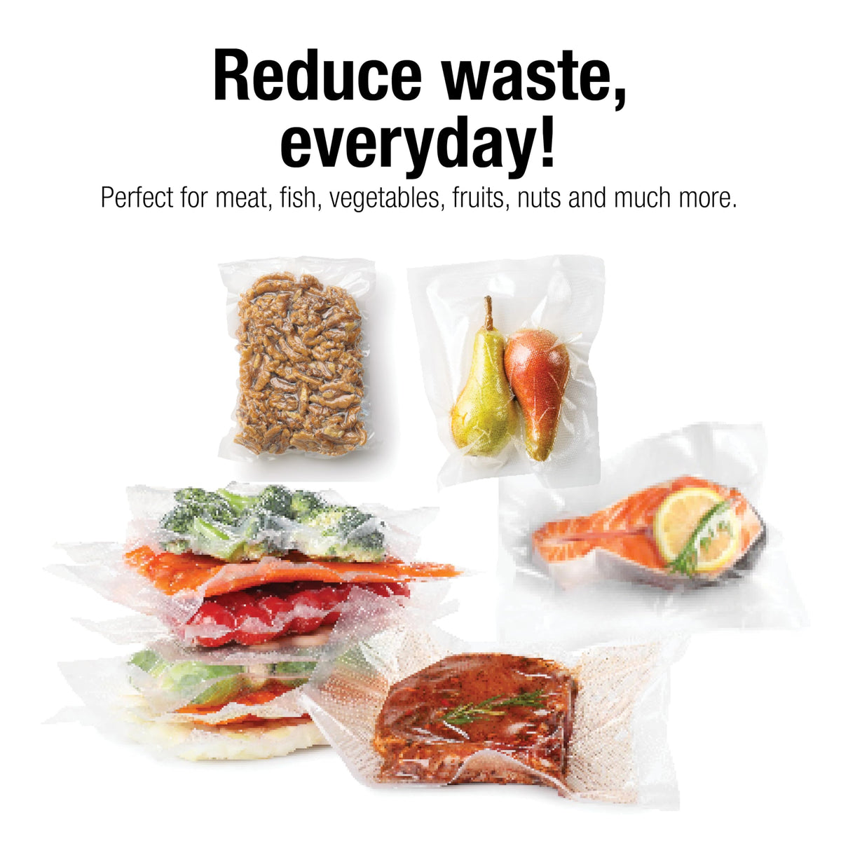 Cuisinart Universal Vacuum Sealer Bags, 2-Pack, 8" x 20ft., VSB-82C