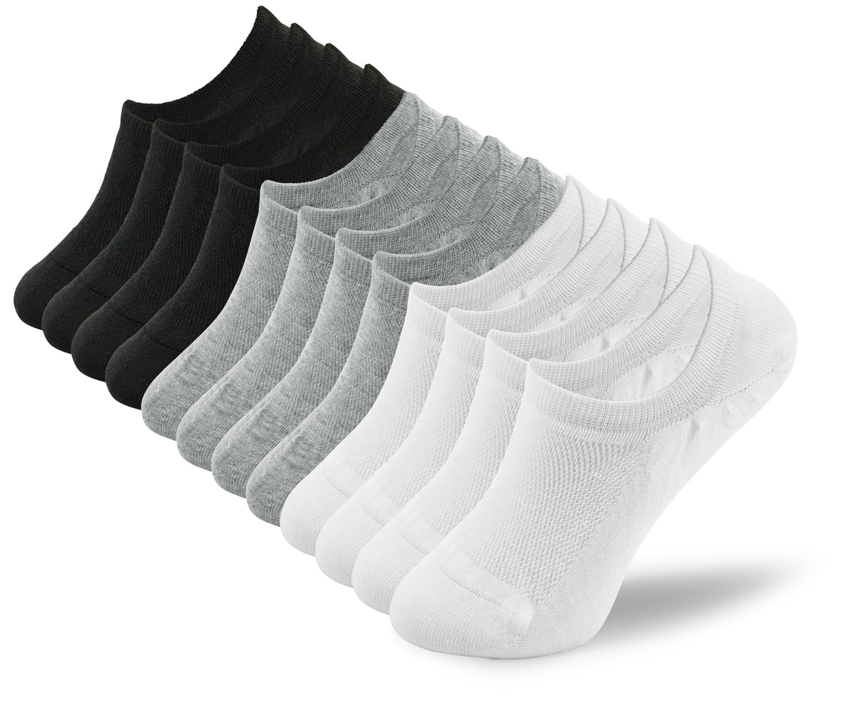 BenSorts Women's Low Cut No-Show Socks, Size 5-8 (6 Pairs)