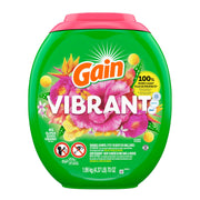 Gain Super Flings Laundry Detergent Pacs, Vibrant, 45 Count