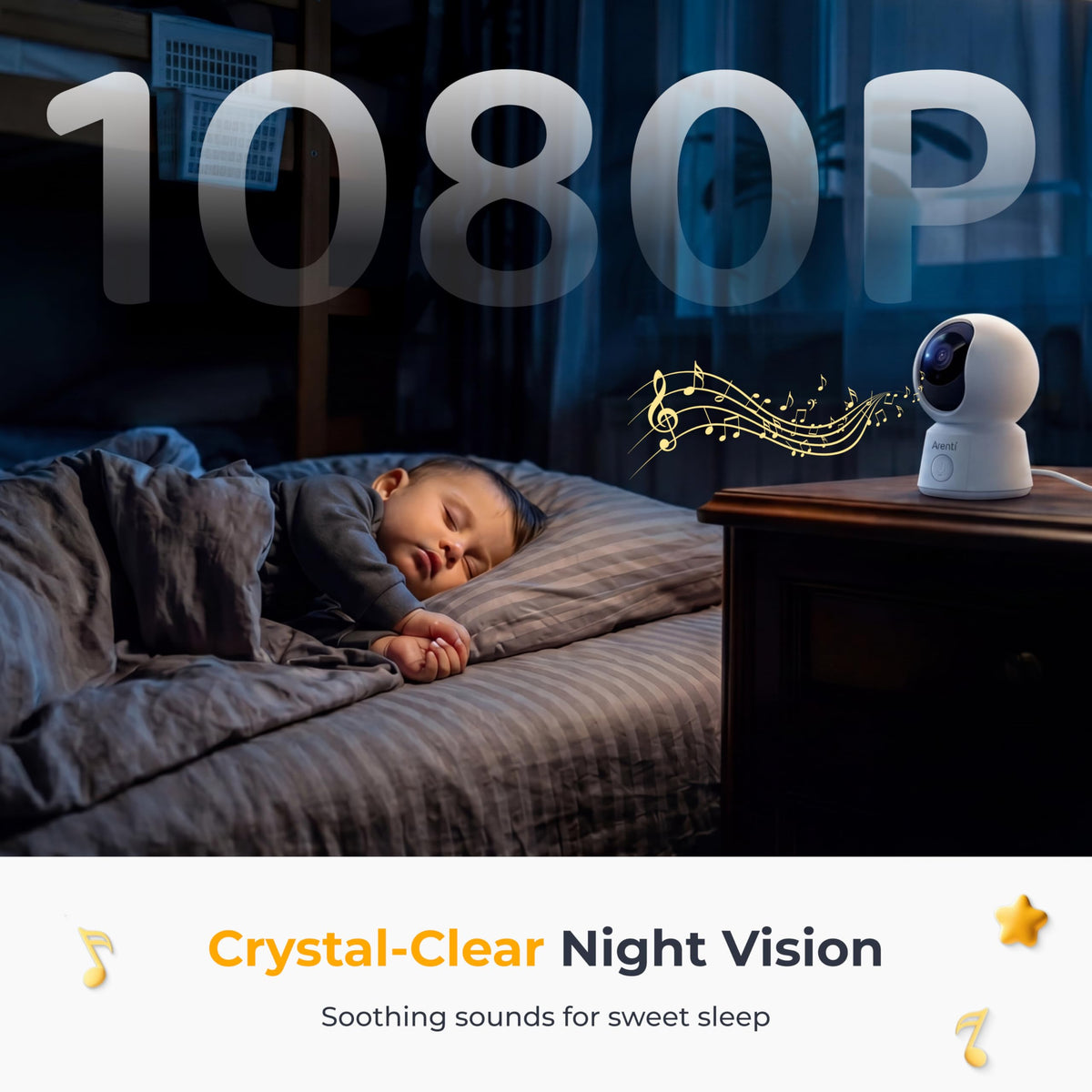 Arenti B2 WiFi 6 Baby Monitor with 5" Display
