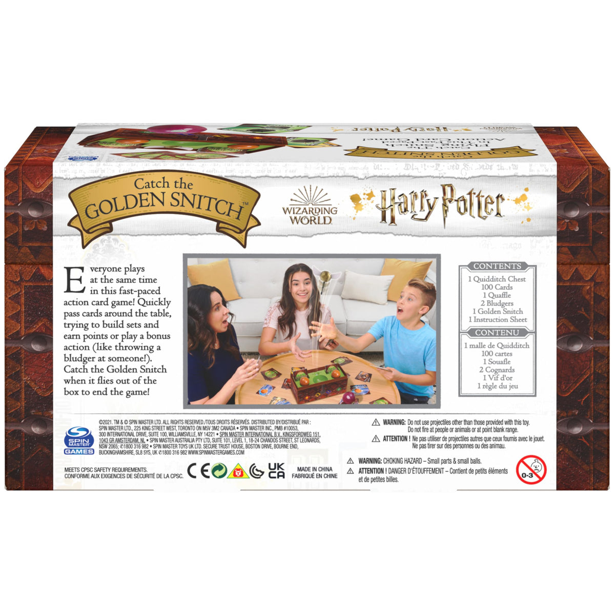 Harry Potter Catch the Golden Snitch Quidditch Board Game, Ages 8+