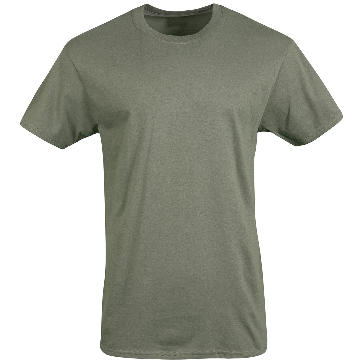 Gildan Men's Crew T-Shirts G1100, Black/Grey/Green, 5-Pack, XX-Large