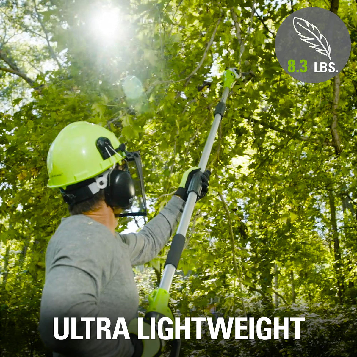 Greenworks 20192 8.5-Inch 6.5 Amp Electric Corded Pole Saw