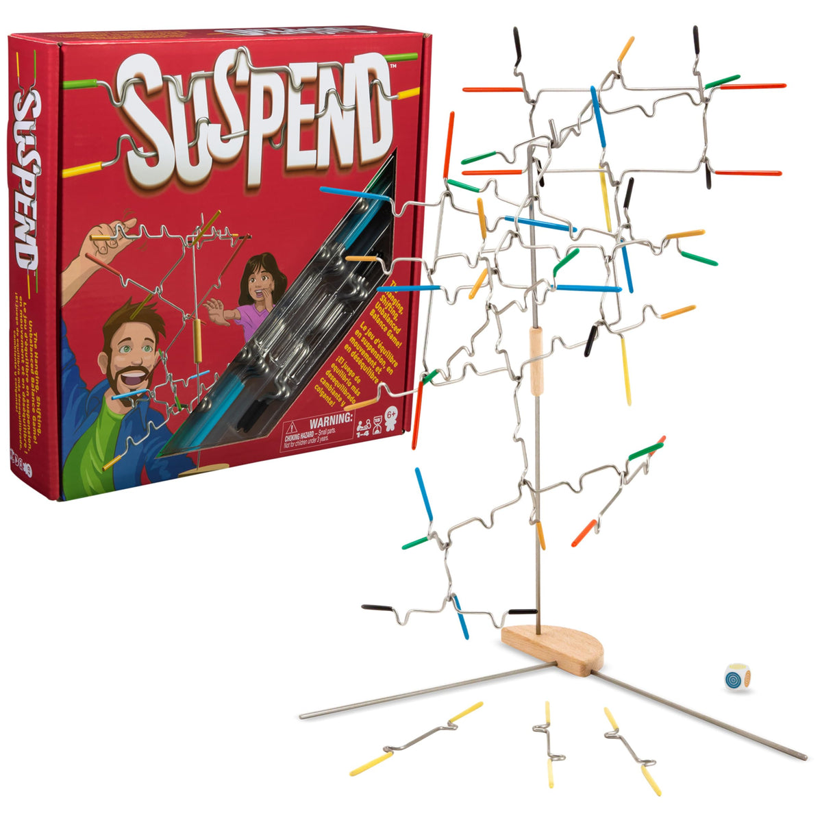Spin Master Games Suspend Balancing Family Game, 1-4 Players, Ages 6+