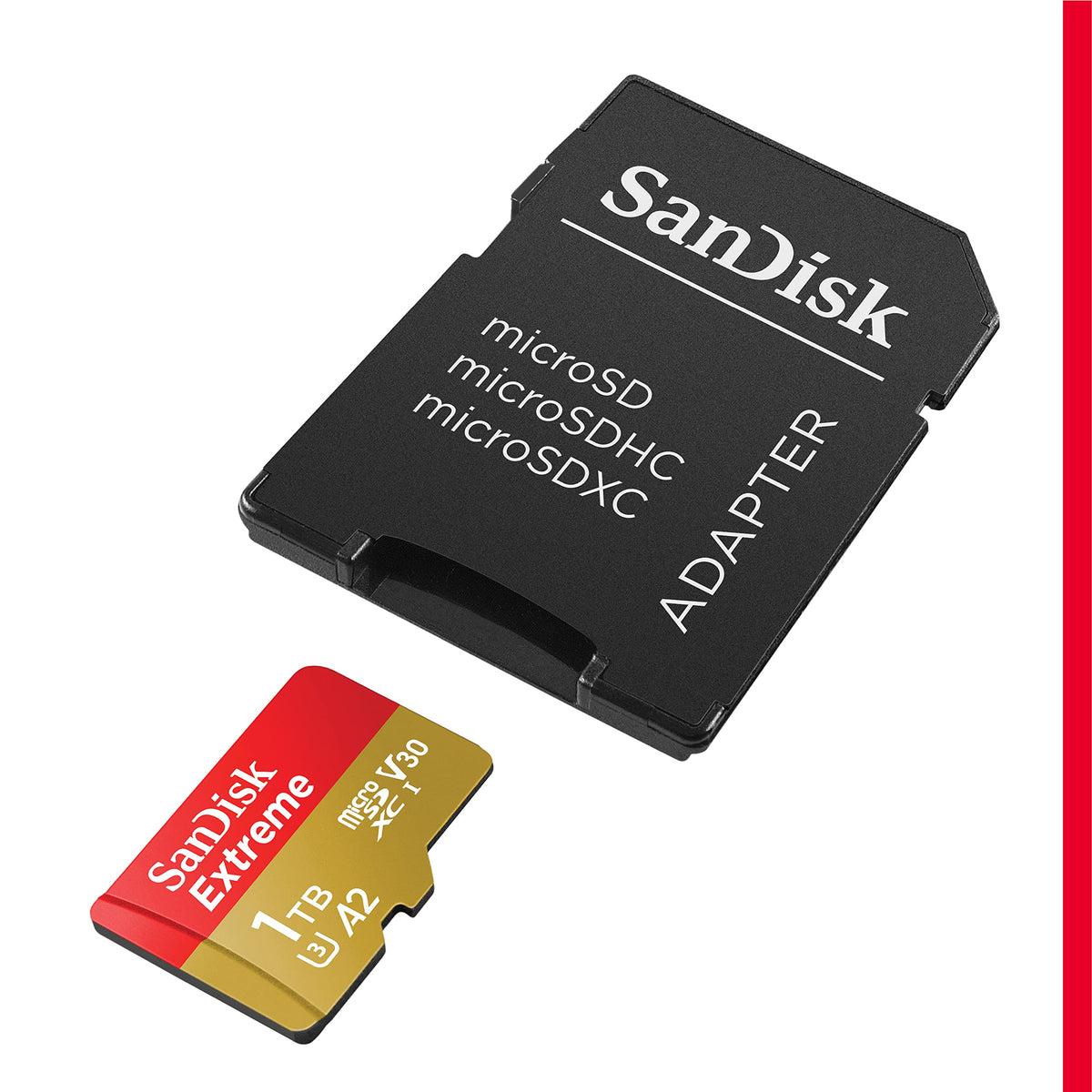 SanDisk 1TB Extreme microSDXC UHS-I Card with Adapter, SDSQXAV-1T00