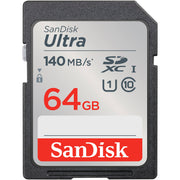 SanDisk 64GB Ultra SDXC UHS-I Card, 140MB/s, SDSDUNB-064G-GN6IN
