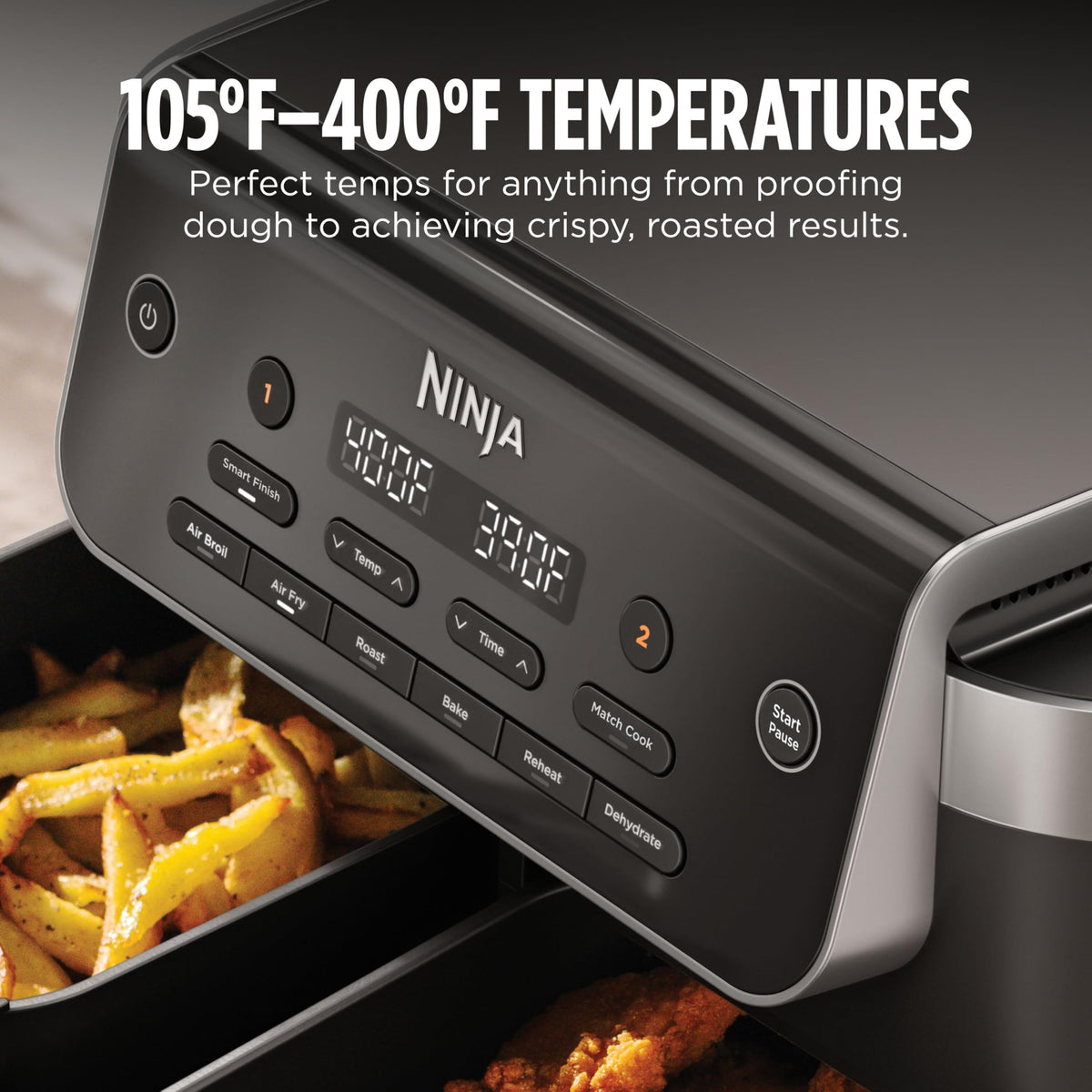 Ninja DualZone 8-Qt Air Fryer with 2 Baskets, DZ801C