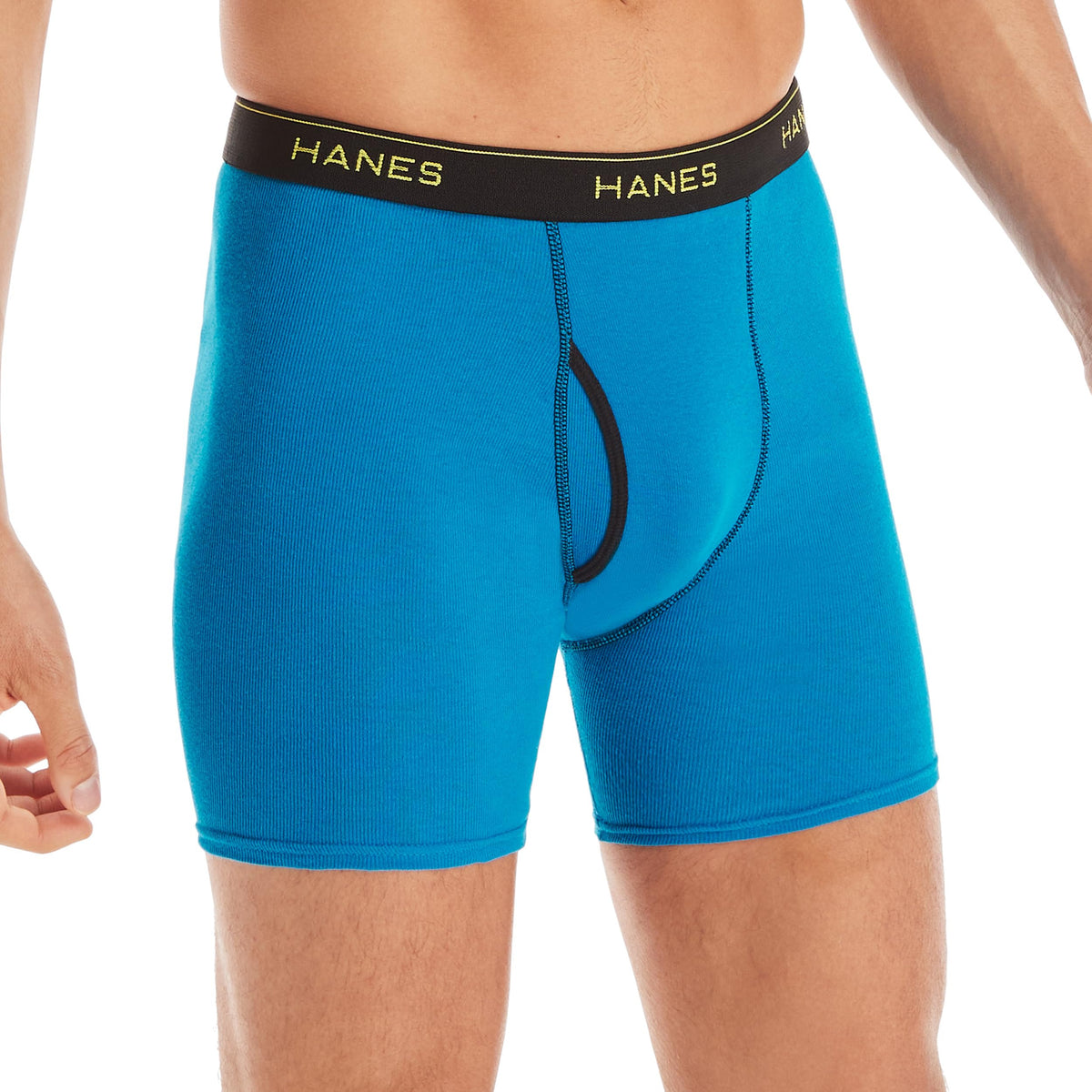 Hanes Men's FreshIQ Ringer Boxer Brief, 4 Pack, Assorted, X-Large