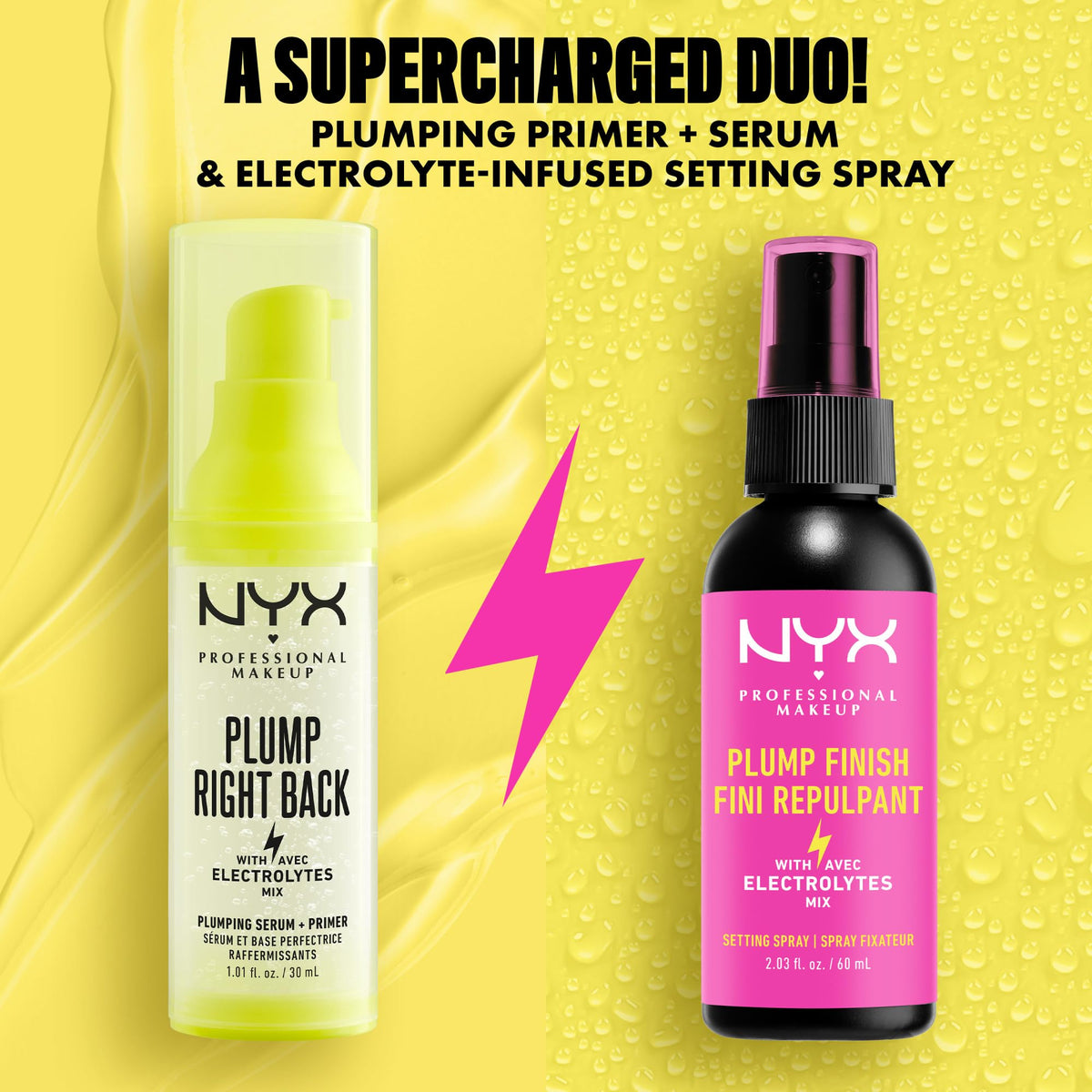 NYX Professional Makeup Plump Right Back Primer Serum, 01 Clear, 30 mL