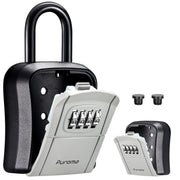 Puroma Portable Resettable Combination Key Lock Box, Grey