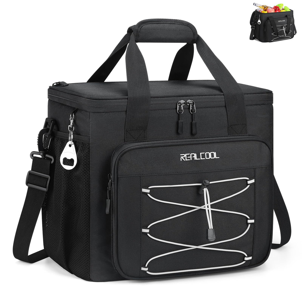 RealCool 35/45 Can Collapsible Soft Cooler Bag, Leakproof Ice Chest