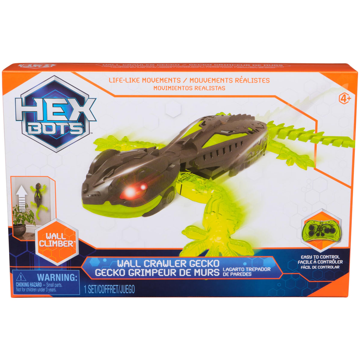 HEX Bots Wall Crawler Gecko Remote Control Robot