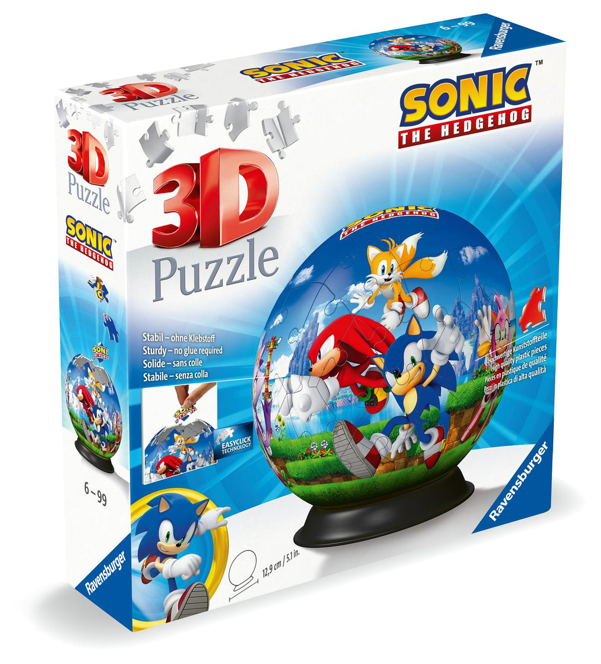 Ravensburger Sonic The Hedgehog 3D Jigsaw Puzzle Ball, 11592