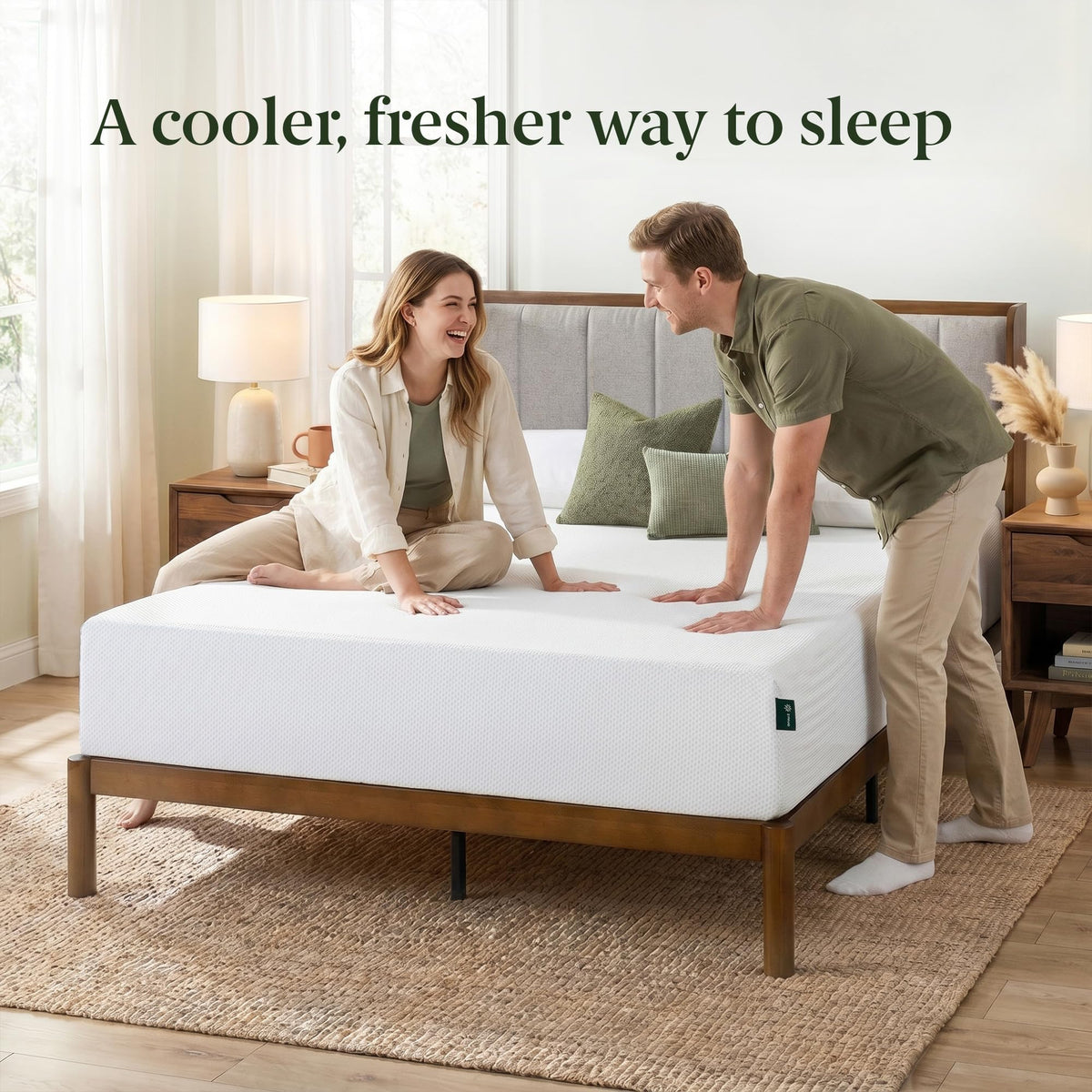 Zinus Green Tea Cooling Gel Memory Foam Mattress, Twin, 10 Inch