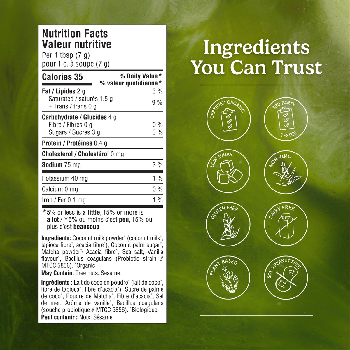 Organic Traditions Matcha Latte Powder