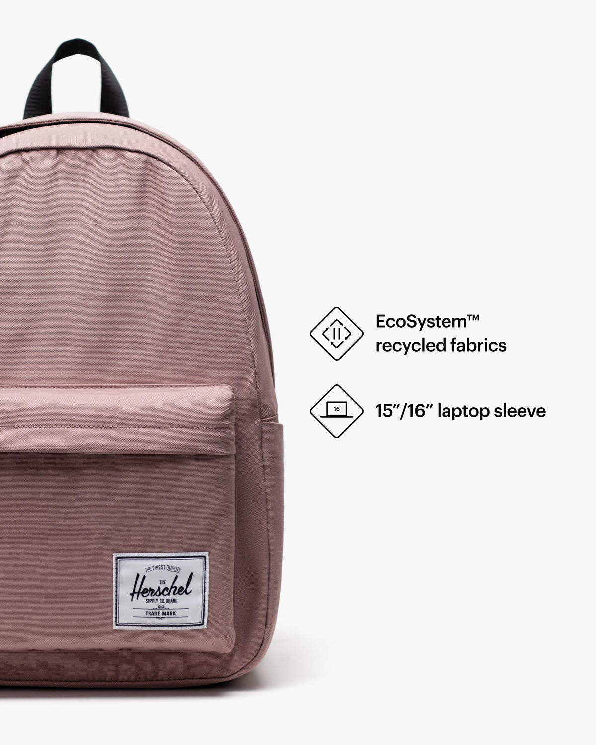 Herschel Classic Backpack XL, Ash Rose, 25 L