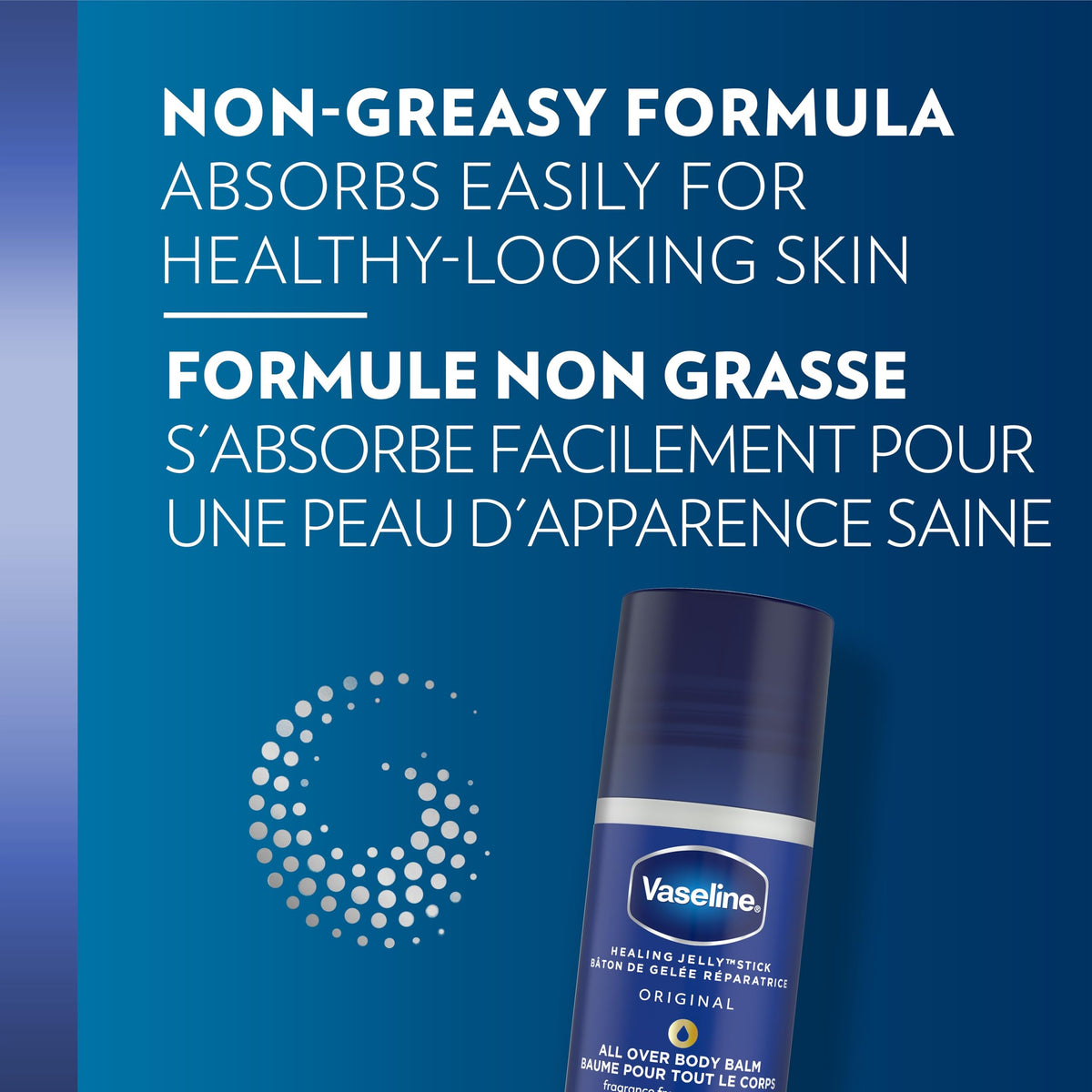 Vaseline All Over Jelly Balm Stick, Unscented, 40 g, Pack of 3